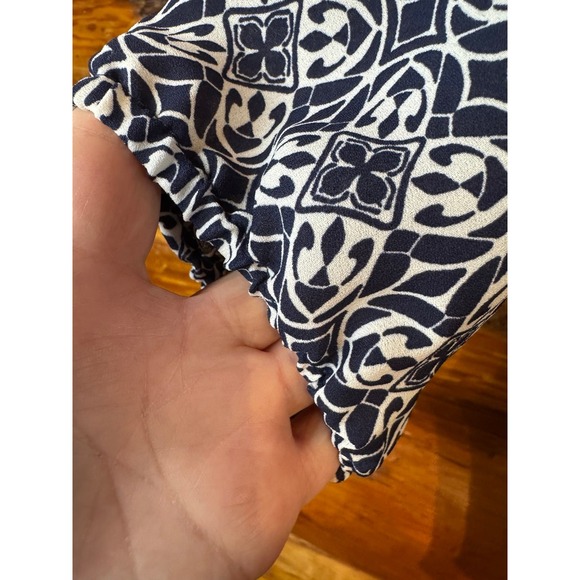 Pink‎ Rose Navy Patterned Tunic Size XL - Picture 2 of 8